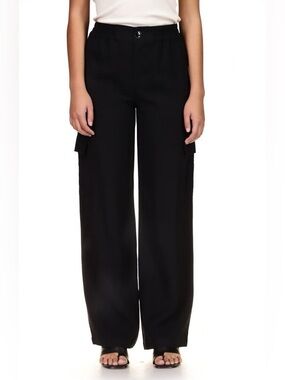 Sanctuary Black Wide-Leg Cargo Pants